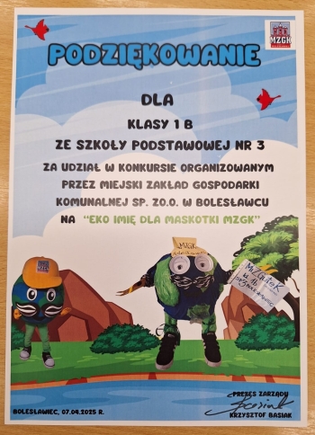 podziekowanie
