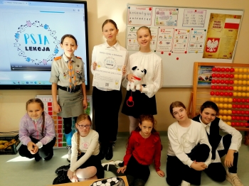 28. SU SP nr 3 - udział w programie - Psia Lekcja ze Stowarzyszeniem Zwierzęta Ludziom
