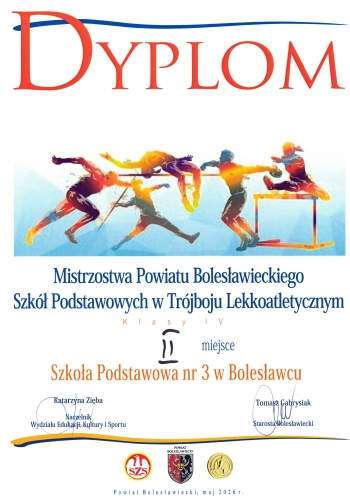 dyplom- trójbój la