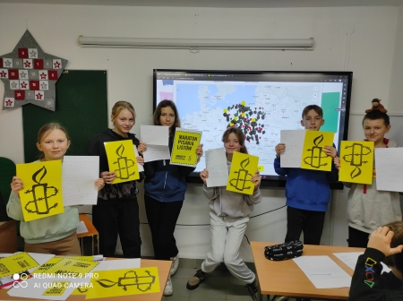 Maraton Pisania Listów Amnesty International - rok szkolny 2022/2023