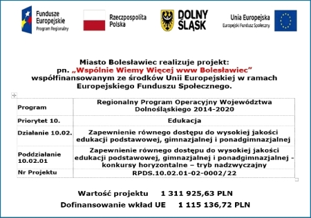  „Wspólnie Wiemy Więcej www Bolesławiec”