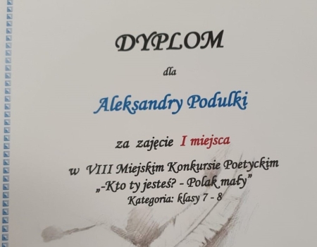 Wspaniałe sukcesy poetyckie