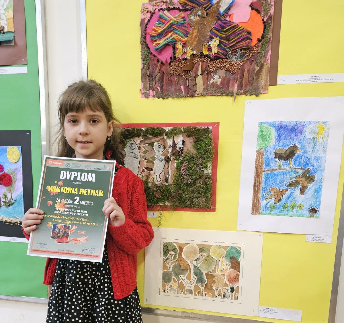 „Miło jest chodzić po leśnych ścieżkach” - nagroda w ogólnopolskim konkursie plastycznym 
