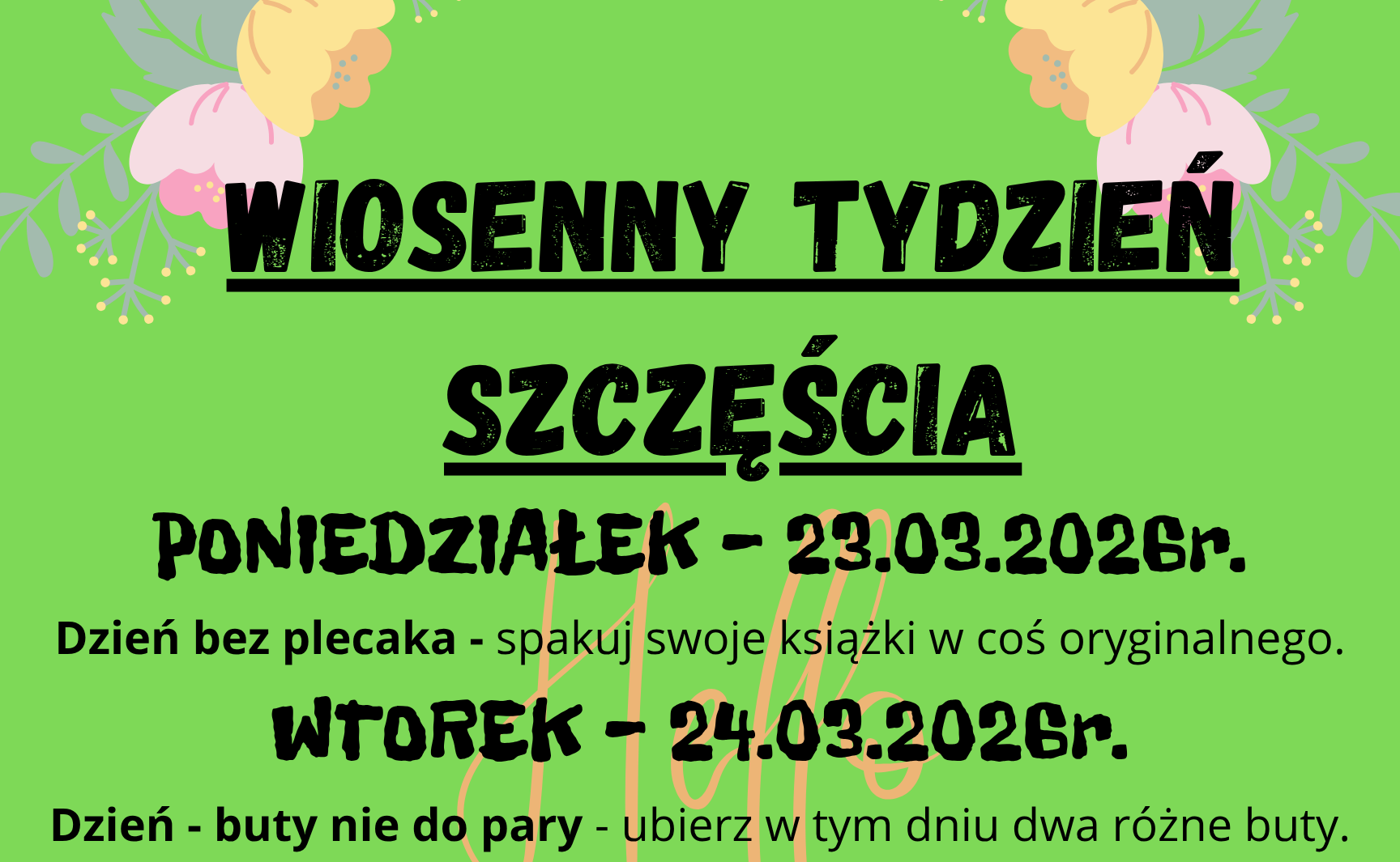 Wiosenny Tydzień Szczęścia