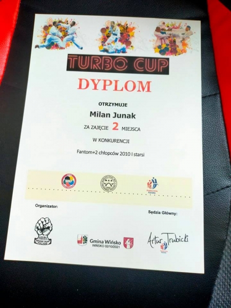 Sukces Milana w Regionalnym Turnieju Karate Dzieci i Młodzieży TURBO CUP -WIŃSKO...